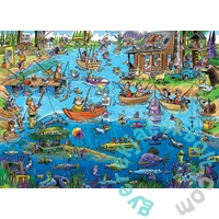 Cobble Hill 1000 db-os puzzle - DoodleTown - Gone Fishing (44503)
