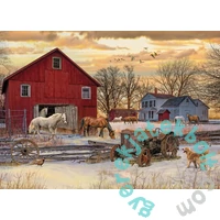 Cobble Hill 1000 db-os puzzle - Winter on the Farm (40027)