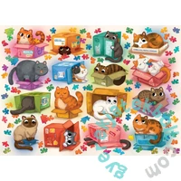 Cobble Hill 1000 db-os puzzle - Cats vs Puzzles (40328)