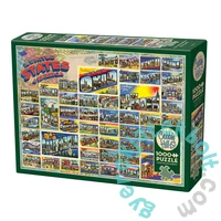 Cobble Hill 1000 db-os puzzle - Vintage American Postcards (40115)