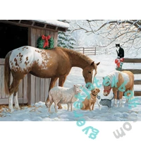 Cobble Hill 350 db-os Family puzzle - Winter Barnyard (47027)