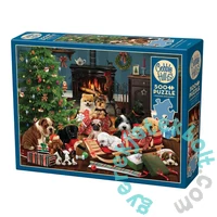 Cobble Hill 500 db-os puzzle - Christmas Puppies (45091)