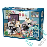 Cobble Hill 500 db-os puzzle - Crafty Kittens (45137)