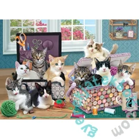 Cobble Hill 500 db-os puzzle - Crafty Kittens (45137)