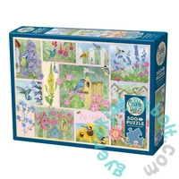 Cobble Hill 500 db-os puzzle - Garden Birds in Summer (45102)