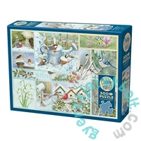Cobble Hill 500 db-os puzzle - Garden Birds in Winter (45104)