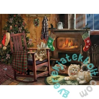 Cobble Hill 500 db-os puzzle - Kittens by the Stove (45048)