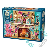 Cobble Hill 500 db-os puzzle - Merry Catmas (45131)