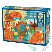 Cobble Hill 500 db-os puzzle - Pumpkin Patch Cats (45075)
