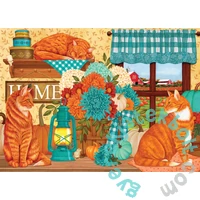 Cobble Hill 500 db-os puzzle - Pumpkin Patch Cats (45075)