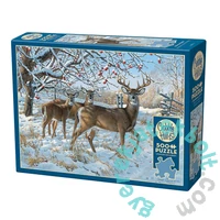 Cobble Hill 500 db-os puzzle - Winter Deer (45024)