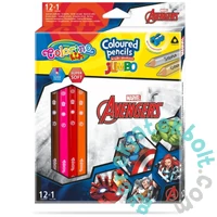 Coolpack - Avengers - Bosszúállók Jumbo kétoldalú színes ceruza készlet - 12 db-os (91413PTR)
