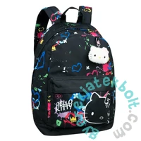 Coolpack - Cross iskolatáska, hátizsák - 1 rekeszes - Hello Kitty -  Black Neon (F026034)