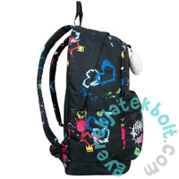 hátizsák - 1 rekeszes - Hello Kitty - Black Neon (F026034)