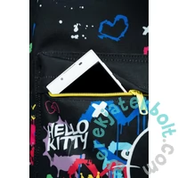 hátizsák - 1 rekeszes - Hello Kitty - Black Neon (F026034)