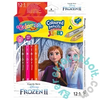 Coolpack - Disney - Jégvarázs Jumbo kétoldalú színes ceruza készlet - 12 db-os (91024PTR)