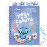 Coolpack - Disney - Stitch A/5 spirálfüzet - Hora de un cuento - kockás (75071PTR)