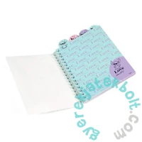 Coolpack - Disney - Stitch A/5 spirálfüzet - Love more - kockás (75064PTR)