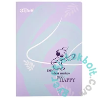 Coolpack - Disney Stitch - Happy 60 lapos A/4 jegyzetfüzet - kockás (74869PTR)