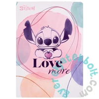 Coolpack - Disney Stitch - Love more 60 lapos A/5 jegyzetfüzet - kockás (74920PTR)