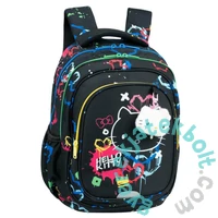 Coolpack - Fast iskolatáska, hátizsák - 2 rekeszes - Hello Kitty - Black Neon (F163034)