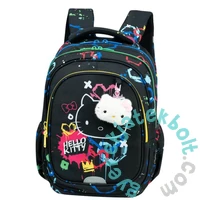 hátizsák - 2 rekeszes - Hello Kitty - Black Neon (F163034)