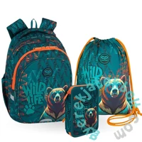 Coolpack - Jerry ergonomikus iskolatáska szett - Bear - felszerelt emeleteses tolltartóval (F029968-2-szett)