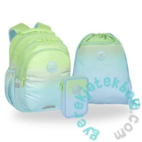 Coolpack - Jerry ergonomikus iskolatáska szett - Gradient Mojito felszerelt emeletes tolltartóval (F029755-1-szett)