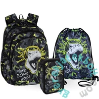 Coolpack - Jerry ergonomikus iskolatáska szett - Stars - felszerelt 3 emeleteses tolltartóval (F029966-2-szett)
