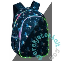 Coolpack - Jimmy LED-es iskolatáska, hátizsák - 2 rekeszes - Blue Unicorn