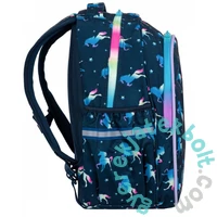 Coolpack - Jimmy LED-es iskolatáska, hátizsák - 2 rekeszes - Blue Unicorn