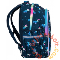 Coolpack - Jimmy LED-es iskolatáska, hátizsák - 2 rekeszes - Blue Unicorn