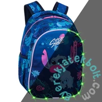 Coolpack - Jimmy LED-es iskolatáska, hátizsák - 2 rekeszes - Disney - Stitch (F110780)