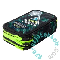 Coolpack - Jumper 3 FELSZERELT 3 emeletes tolltartó - Badges Boys - Green (B67151)