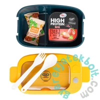 Coolpack - Mil műanyag uzsonnás doboz evőeszközökkel - Blue Yellow (Z31001)