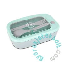 Coolpack - Mil műanyag uzsonnás doboz evőeszközökkel - Mint Gray (Z31004)