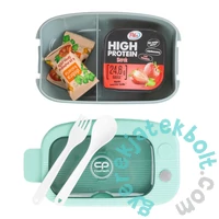 Coolpack - Mil műanyag uzsonnás doboz evőeszközökkel - Mint Gray (Z31004)