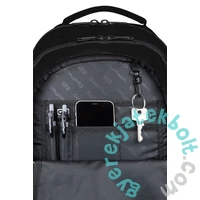 hátizsák - 3 rekeszes - Snow Black (C10164)