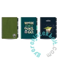 Coolpack - Star Wars - Mandalorian B/5 spirálfüzet - háromféle