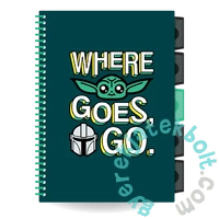 Coolpack - Star Wars - Mandalorian B/5 spirálfüzet - háromféle