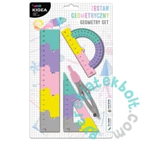 Kidea 4 db-os geometriai készlet - Pasztell (ZGPA20CM4KA)