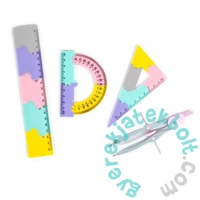 Kidea 4 db-os geometriai készlet - Pasztell (ZGPB20CM4KA)