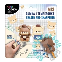 Kidea Állatkás radír és hegyező készlet - Mackók (MIGUTKA)