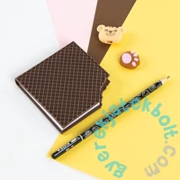 Kidea Illatos jegyzetfüzet ceruzával és radírral - Hazelnut Cream (PPAWKA)