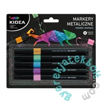 Kidea Metál szövegkiemelő készlet - 5 db-os (MMA5KA)
