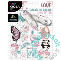 Kidea sötétben világító cipő tetoválás - Love (TZOLKA)