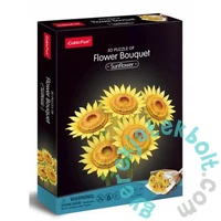 CubicFun 209 db-os 3D puzzle - Napraforgó csokor (P866)