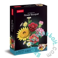 CubicFun 285 db-os 3D puzzle - Vegyes virágcsokor (P867)