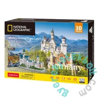 CubicFun DS0990 - National Geographic, Neuschwanstein kastély - 121 db-os 3D puzzle