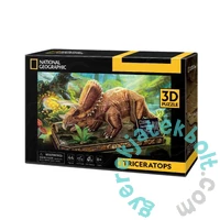 CubicFun DS1052 - National Geographic, Triceratopsz - 44 db-os 3D puzzle